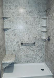 Shower with Support Seat