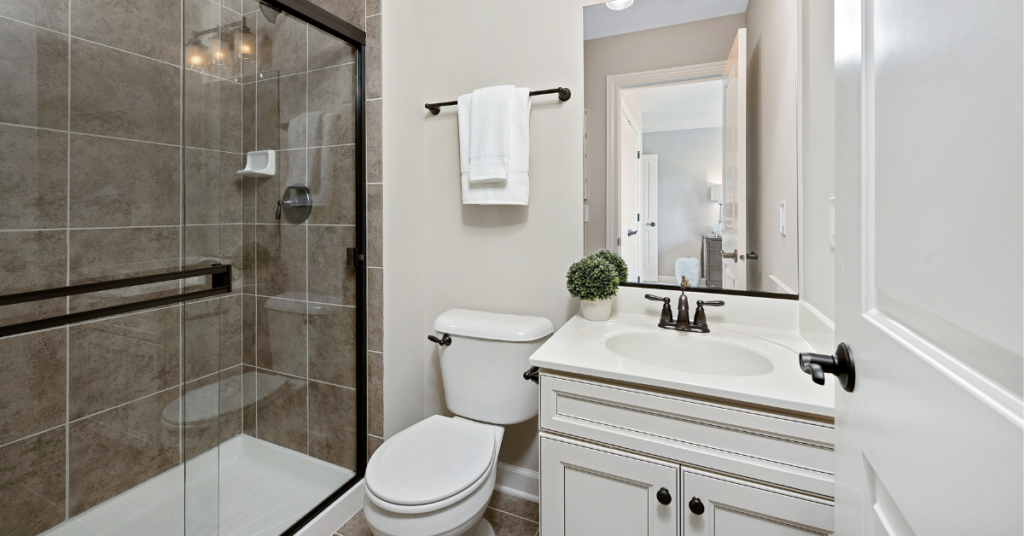 newly remodeled small bathroom