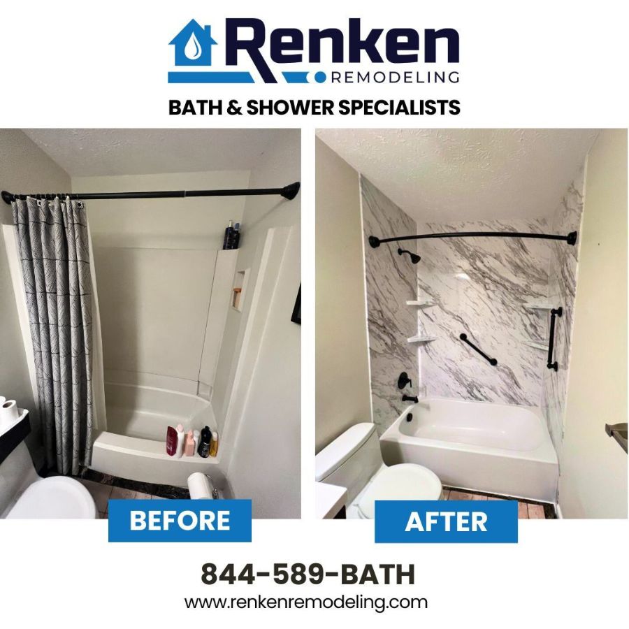 Bathroom Remodeling in Catonsville, MD by Renken Remodeling A Renken Remodeling employee providing expert bathroom remodeling in Catonsville, MD, using tools and finishes with skill and precision.