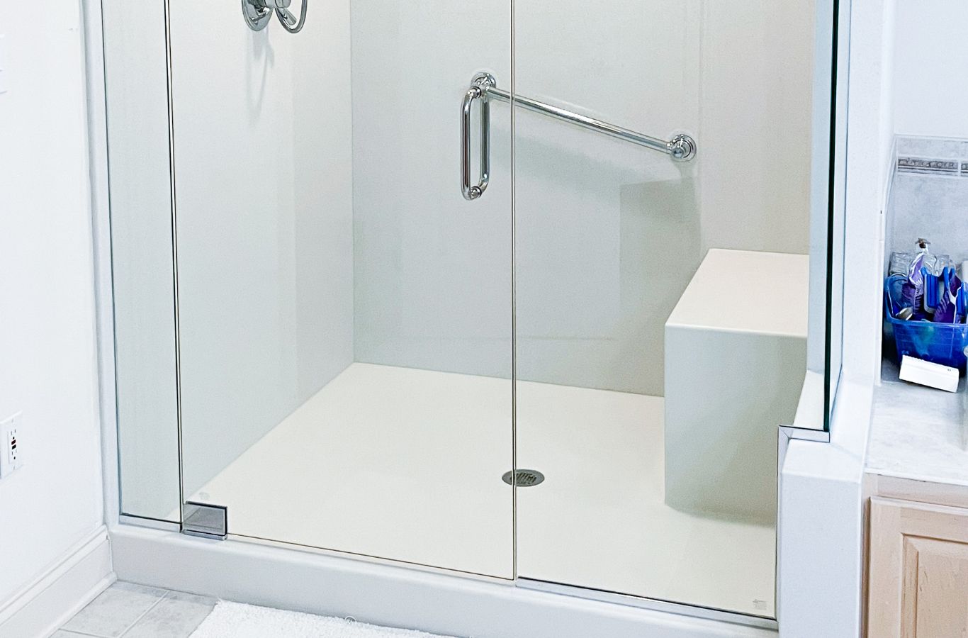 Bathroom Remodeling in Friendship, MD by Renken Remodeling A Renken Remodeling expert performing bathroom remodeling in Friendship, MD using modern fixtures and precision tools.