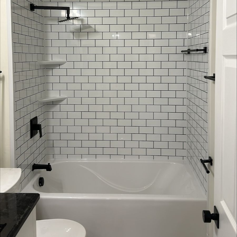 Renken Remodeling professional completing bathroom remodeling in Hanover County, VA, ensuring stylish, long-lasting, and functional results. Bathroom Remodeling near me.